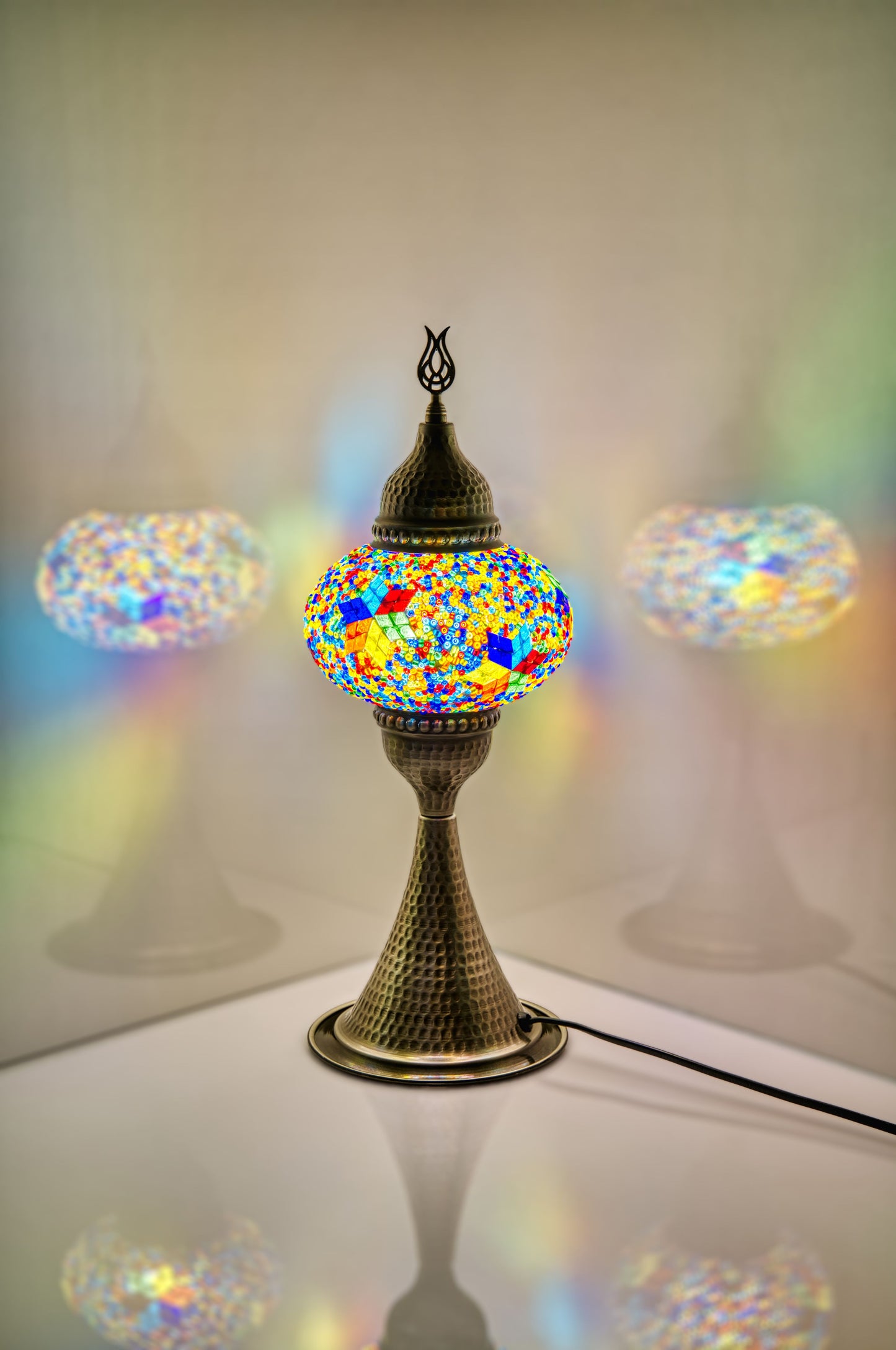 Elite Mosaic Glass Table Lamps