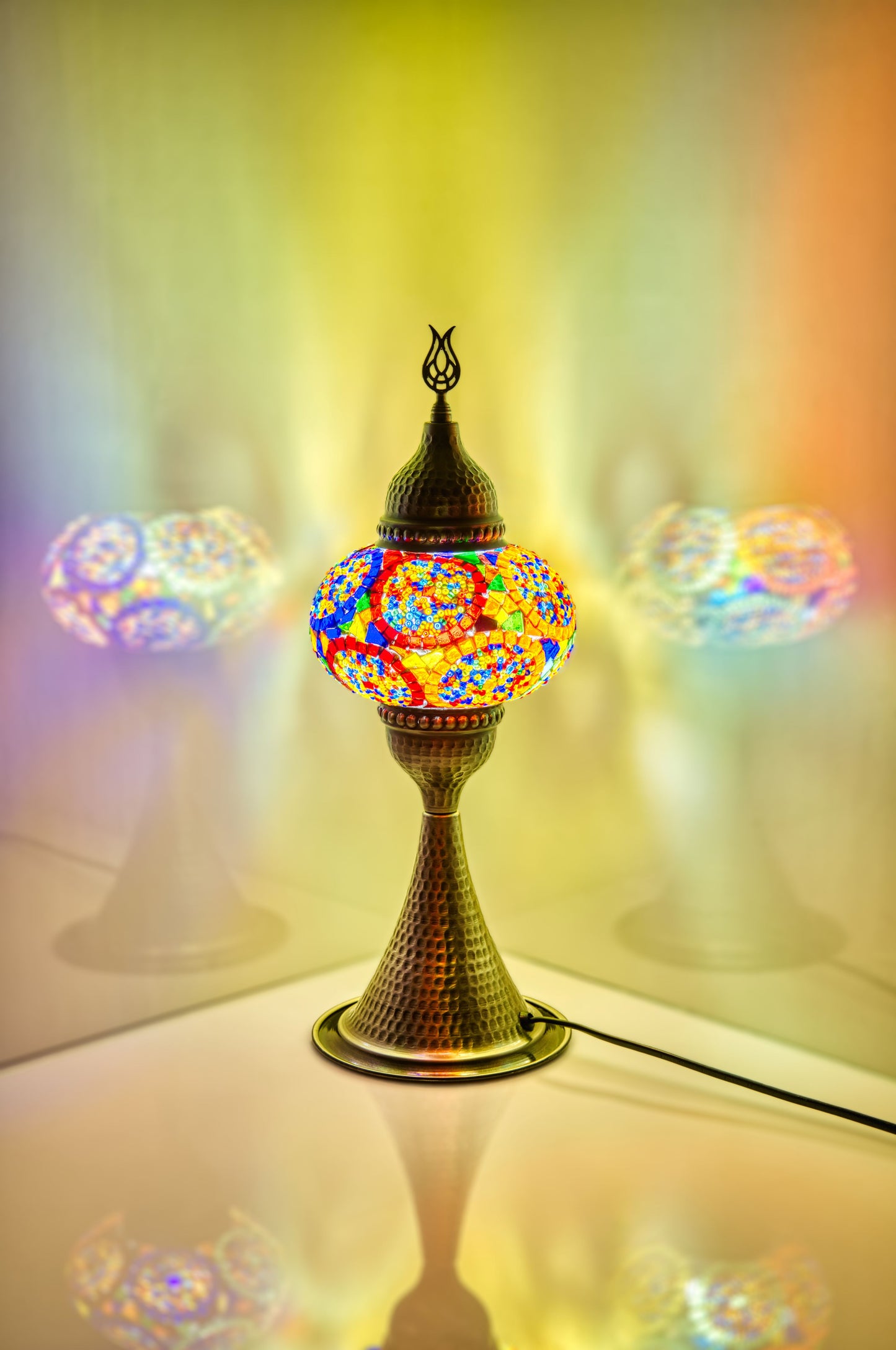 Elite Mosaic Glass Table Lamps