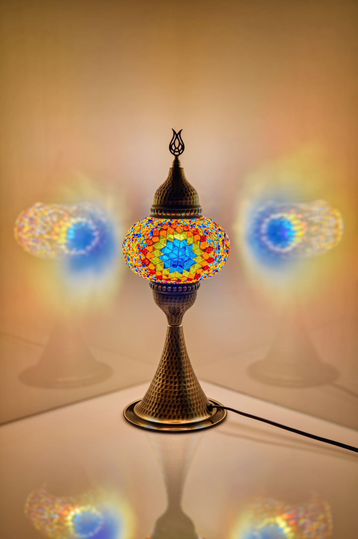 Elite Mosaic Glass Table Lamps