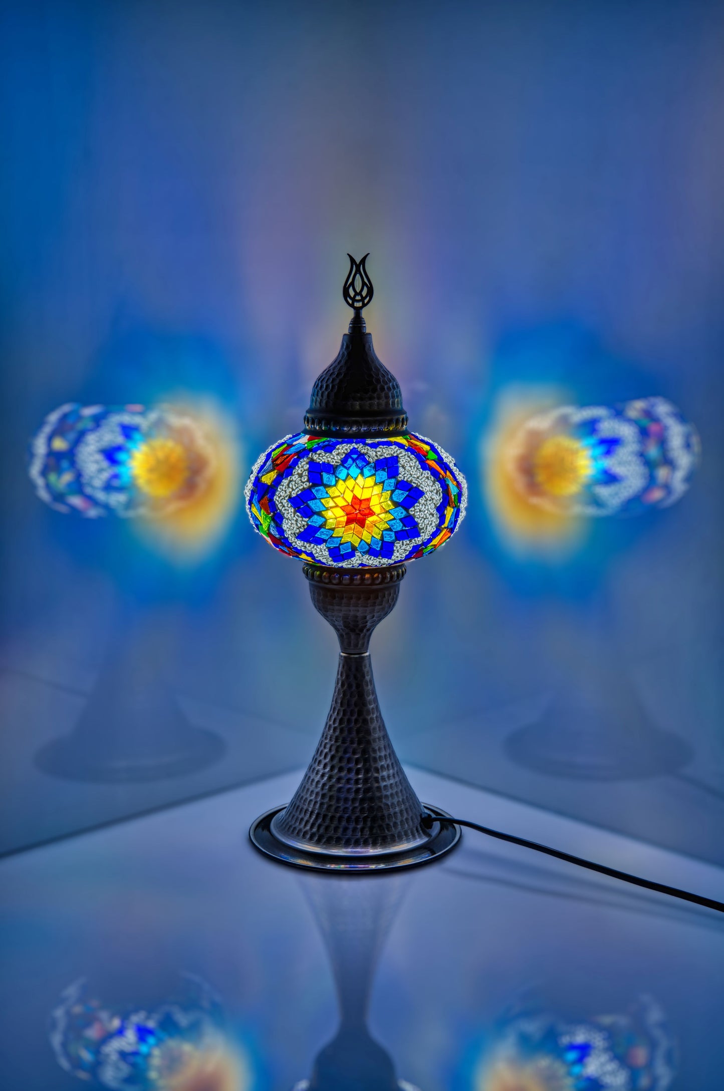 Elite Mosaic Glass Table Lamps