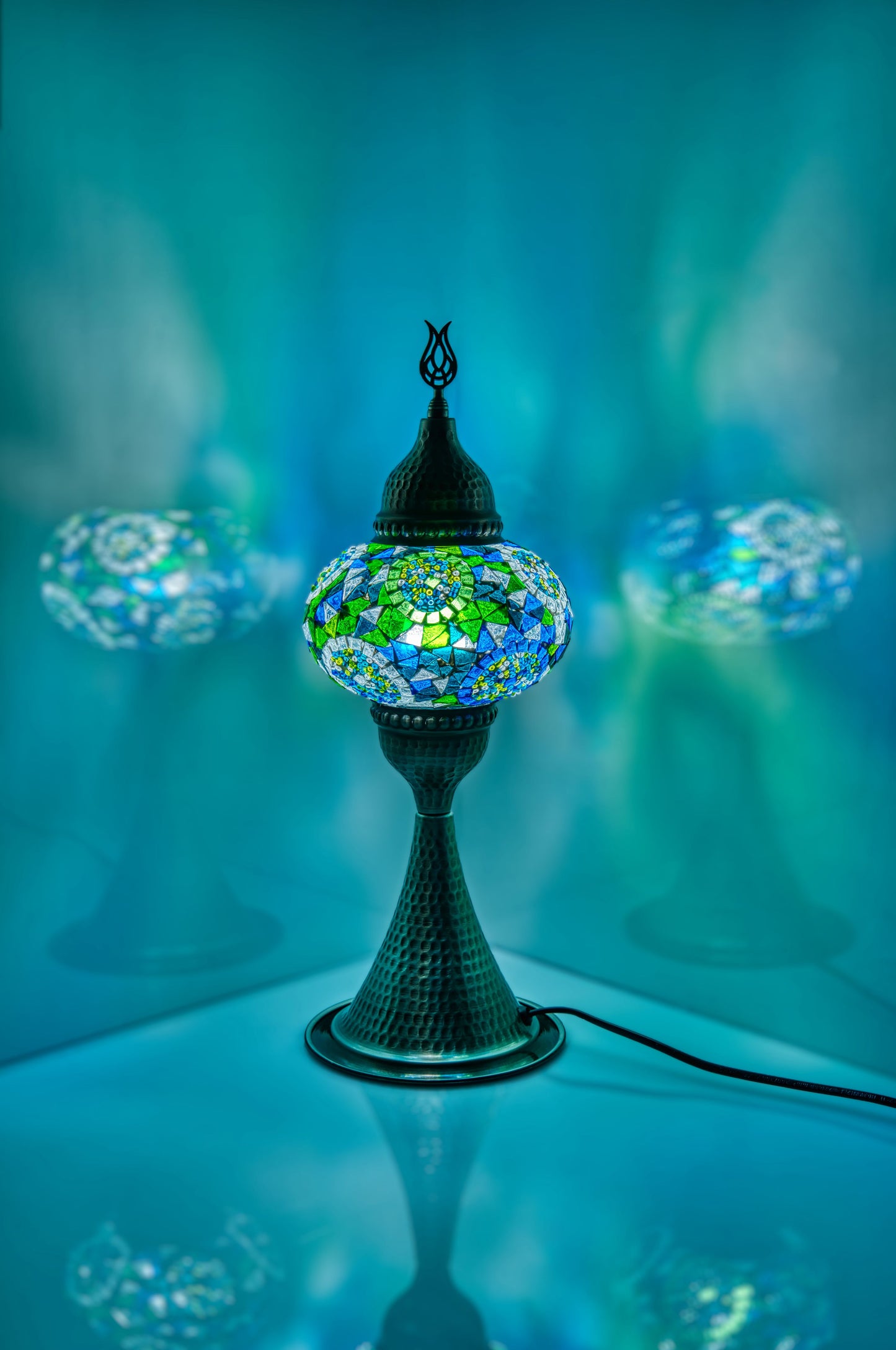 Elite Mosaic Glass Table Lamps