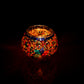 Large Mosaic Glass Candle Holders