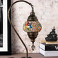 Swan Neck Mosaic Glass Table Lamps