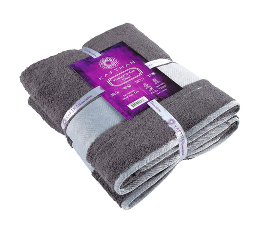 XXL Fishbone Bath Towel/Sheet Set of 2- 100% Turkish Cotton