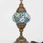 Turkish Moroccan Mosaic Glass Lamp Turquoise Circles