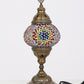 Turkish Moroccan Mosaic Glass Lamp Multicolor Center Large