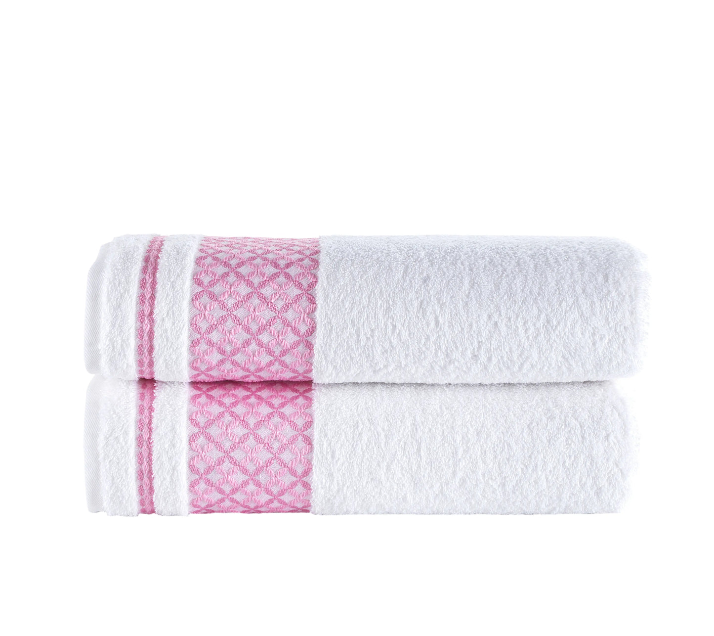 XXL Plaid Bath Towel/Sheet Set of 2 - 100% Turkish Cotton