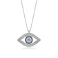 Sterling Silver Evil Eye Eye-Shaped Necklace